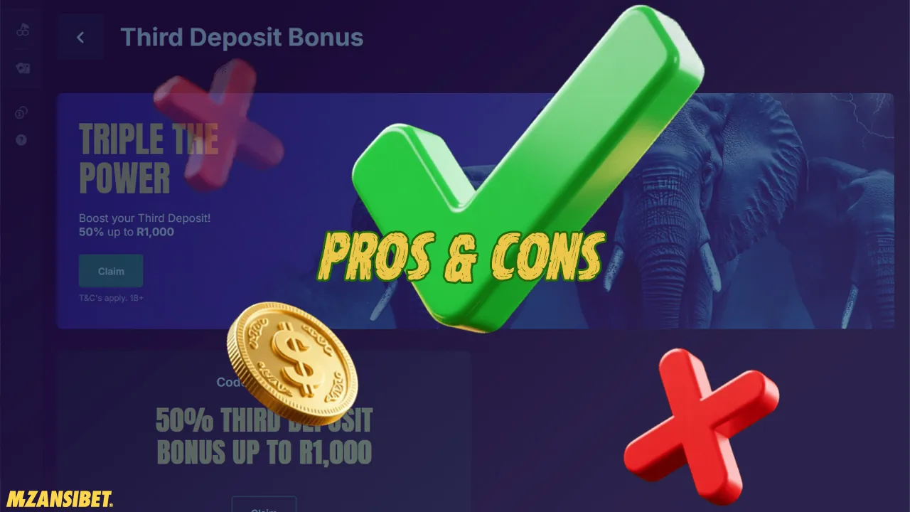 Bookmaker Mzansibet has its pros and cons - here's a full list.